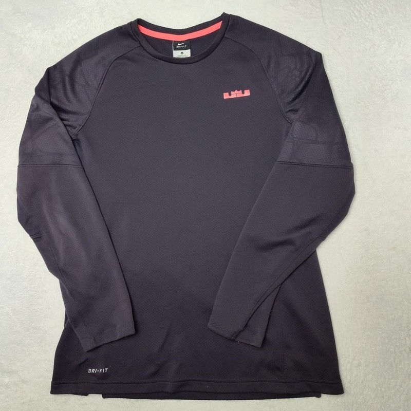 Nike Lebron Pullover Mens M Purple Long Sleeve Training Raglan Fearless 620666 gallery