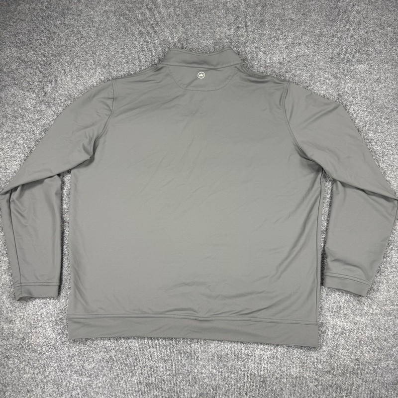 Peter Millar 1/4 Zip Pullover Mens 2XL Iron Gray Perth Performance Golf No Logos gallery