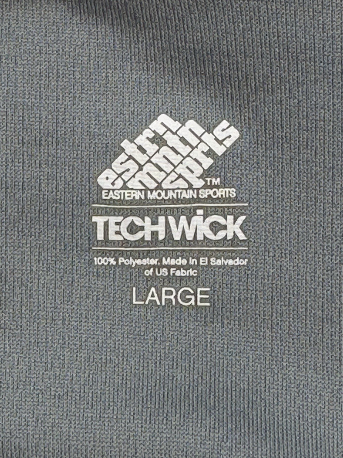 Eastern Mountain Sport EMS Shirt Men Large Gray Performance Tech Wick gallery