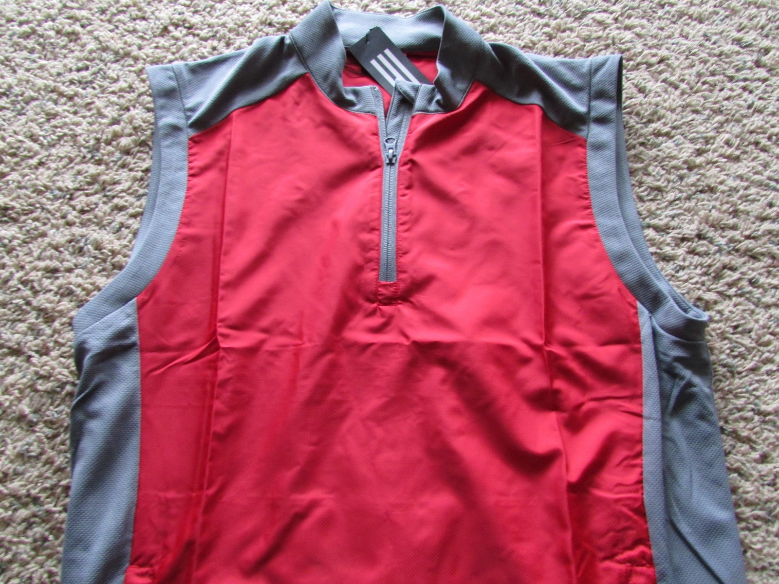 NEW ADIDAS ADICLUB WIND VEST RED MENS M RUNNING VEST FREE SHIP gallery