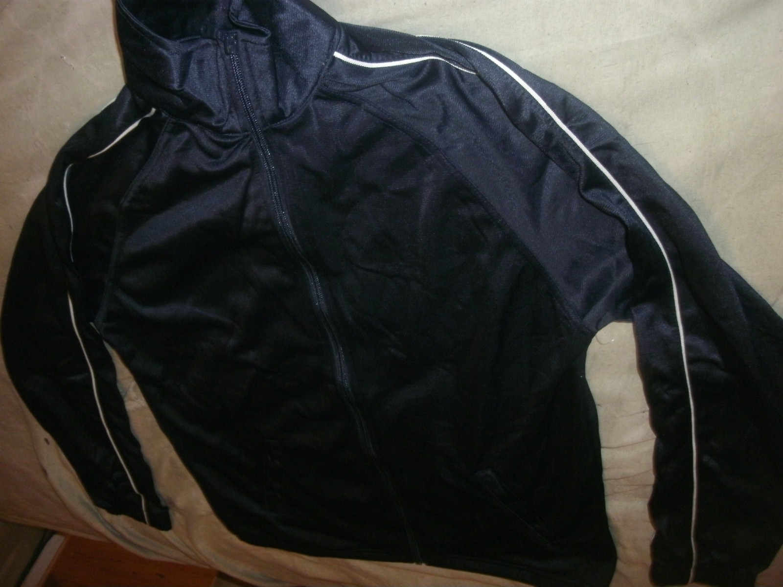 Athletic Works Men's Full Zip Warm-Up Track Jacket Lightweight size Small (B60) gallery