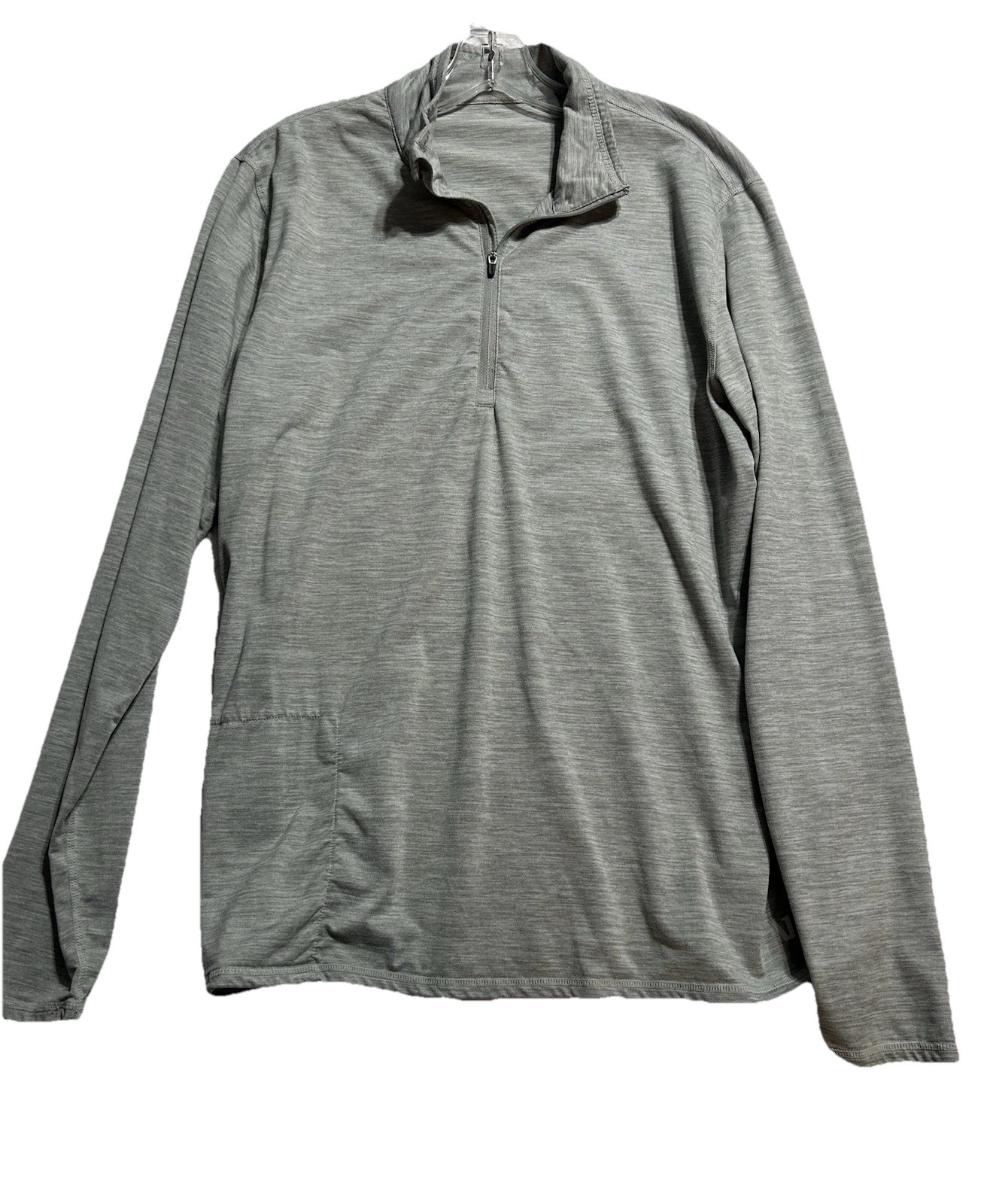 Vuori Ease Performance Men's Grey 1/2 Zip Pullover (H2) gallery