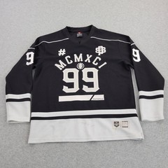 Southpole Hockey Jersey Mens XL Black MCMXCI #99 Graphic Long Sleeve Shirt
