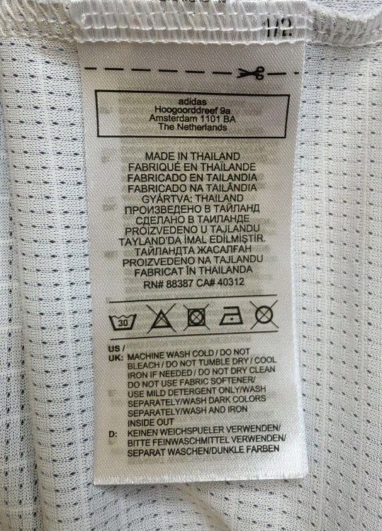 Vintage Adidas HeatReady T-Shirt Men's L White Gray 3 Stripes Logo Red Trim gallery