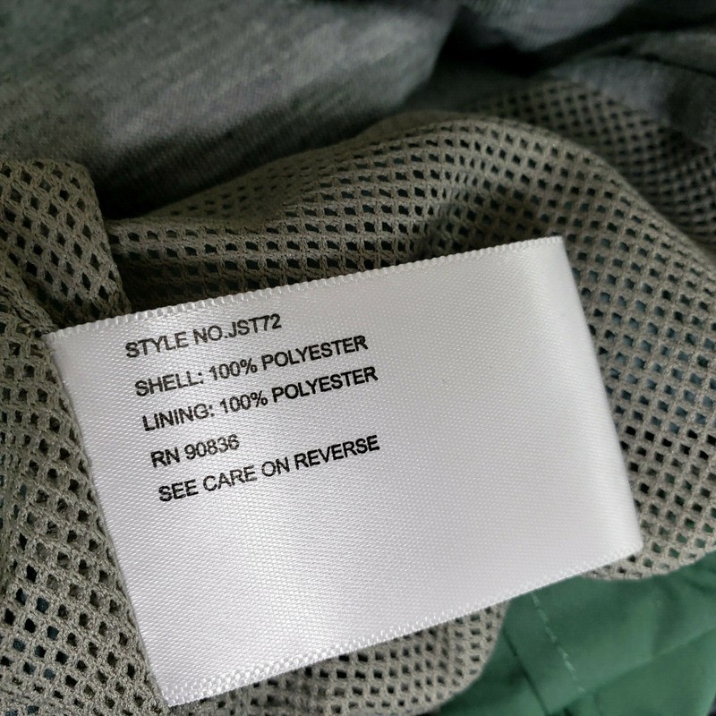 Sport-Tek Men's XL, V Neck, Raglan Windshirt, Green, Style JST72, EUC gallery