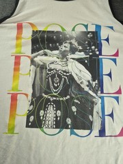 Pose Graphic Print Tank Top Contrast Trim White Multicolor Men’s XL Crew Neck