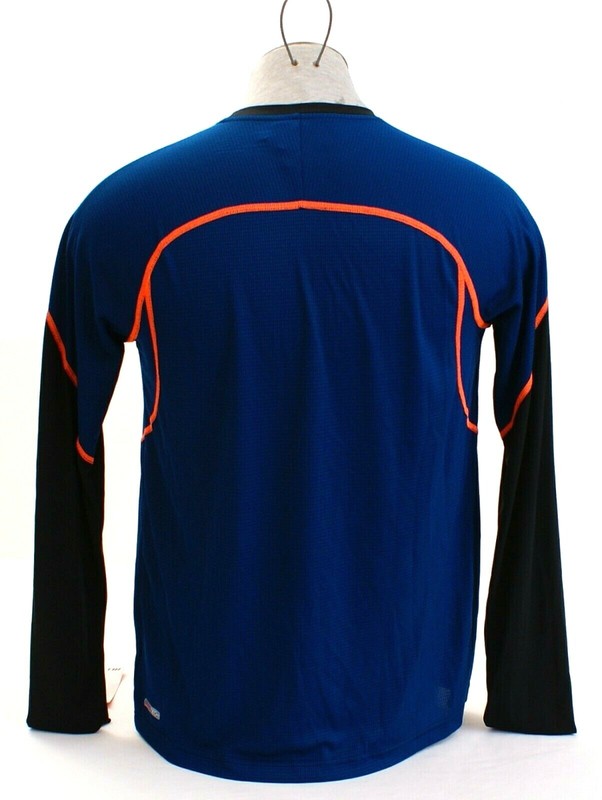Warrior War Tech Lightweight Black & Blue Long Sleeve Covert Top Shirt Men's NWT gallery