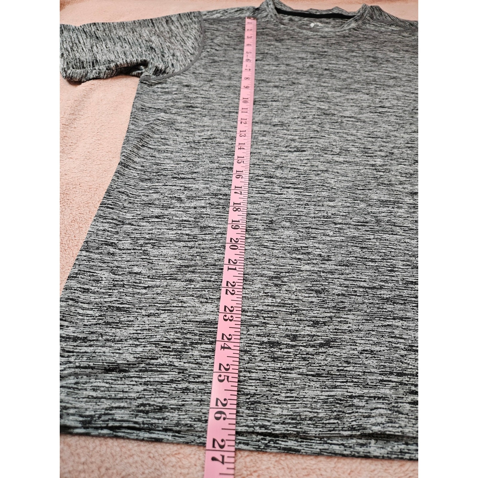 Liberty Pro Men's Size L Gray Space Dye Athletic Performance T-Shirt gallery