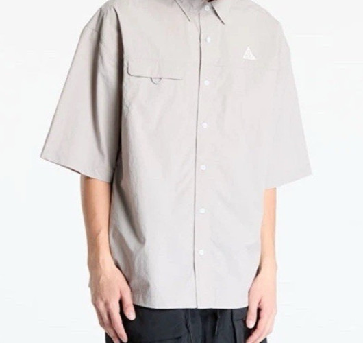 Nike ACG Orb Weaver Short Sleeve Shirt Mens Size L-Tall Grey UV Repel HJ2883-009 gallery