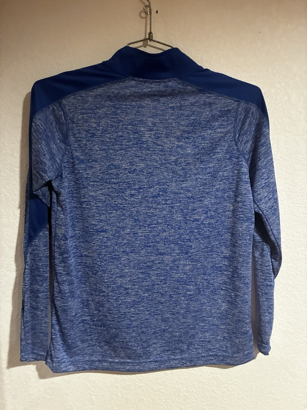 Holloway womens Heathered Blue 1/4 Zip Size Small gallery