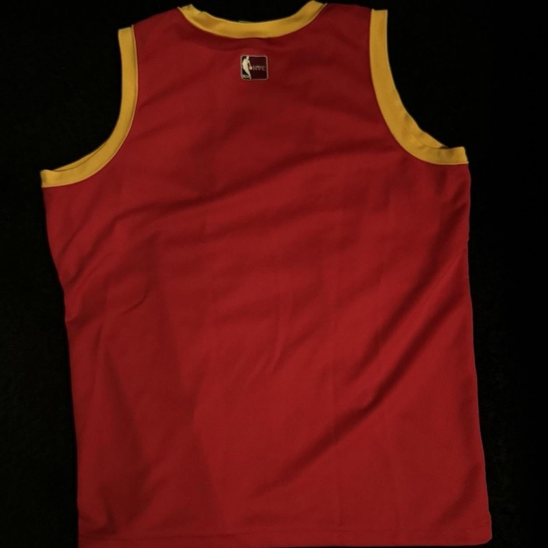Hardwood Classics Red Atlanta Hawks Basketball Jersey Large gallery