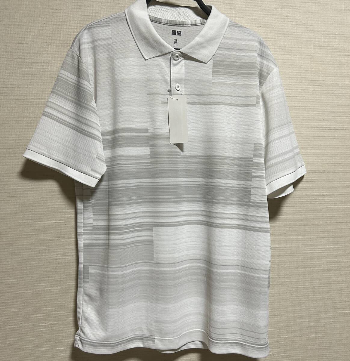 SIZE Japan L UNIQLO DRY EX Tennis shirt White Roger Federer RF KeiNishikori gallery