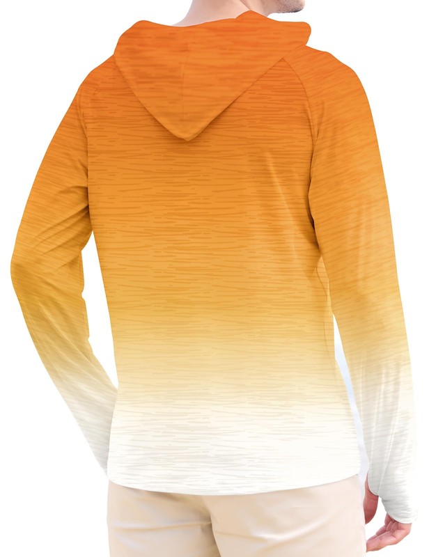 Men's UPF 50+ Sun Protection Long Sleeve Hoodie Shirts UV Outdoor Fishing Shi... gallery