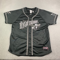 Nightmare Before Christmas Jack Skelington / #0 Disney Baseball Jersey Size L
