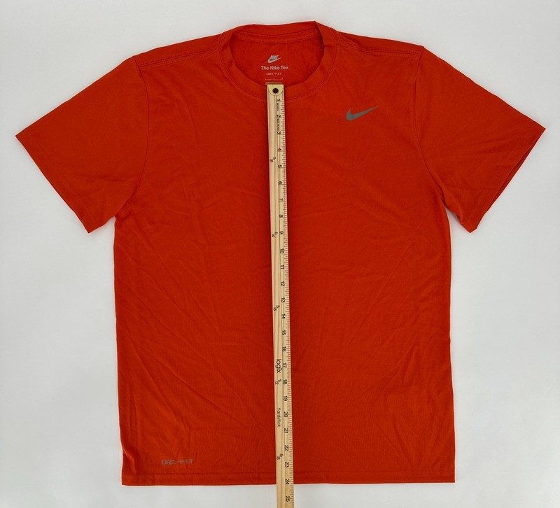 Nike T-Shirt Mens Large Orange Legend Poly Dri-Fit Short Sleeve Retro 727982-888 gallery