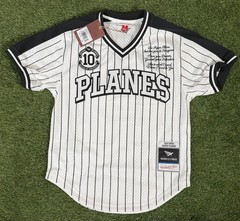 NWT Paper Planes 10 Year Anniversary Hip Hop Pinstriped White Baseball Jersey