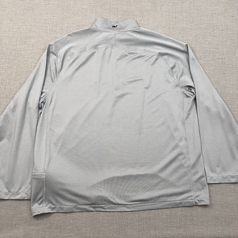 Vineyard Vines 1/4 Zip Pullover Mens 2XL Gray Golf Stretch Whale Preppy gallery
