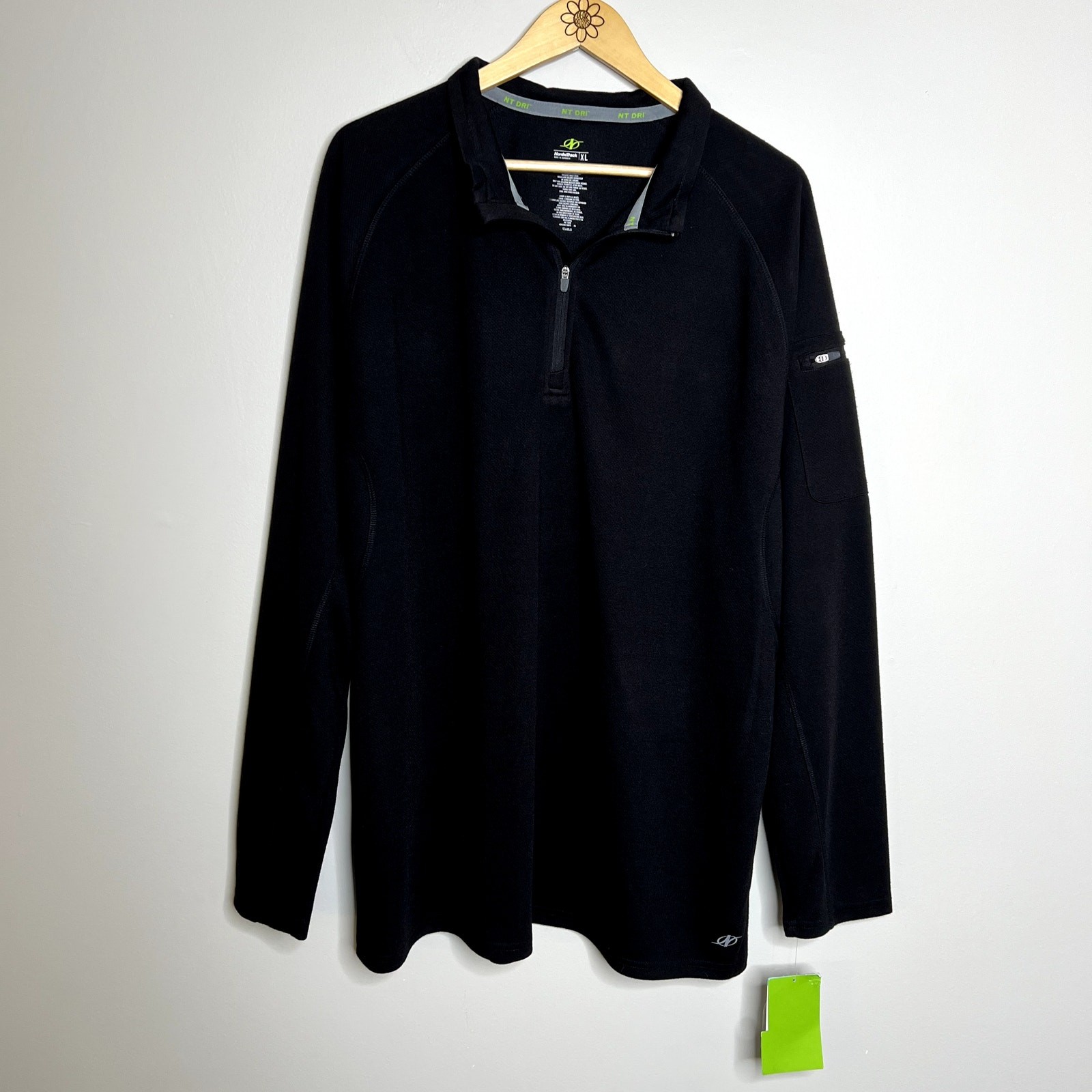 Nordic Track Black 1/4 Zip Long Sleeve Shirt gallery