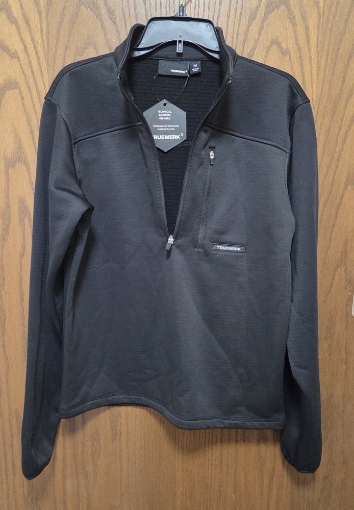 Truewerk B2 Performance Pullover Men's MEDIUM 1/4 Zip Performance Workwear