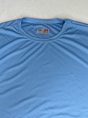 A4.Com Men’s Workout Running Cooling Performance T-Shirt Solid Light Blue 2XL