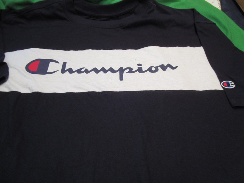 NEW MENS CHAMPION ATHLETIC WEAR LOGO SHORT SLEEVE T SHIRT BLUE 2XLT gallery