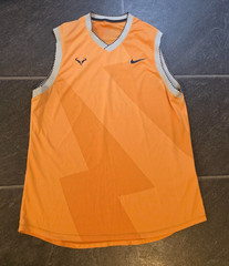 NIKE RAFA NADAL AEROREACT ORANGE 2019 AUSTRALIAN OPEN SHIRT MEN’S BV1099 SZ L