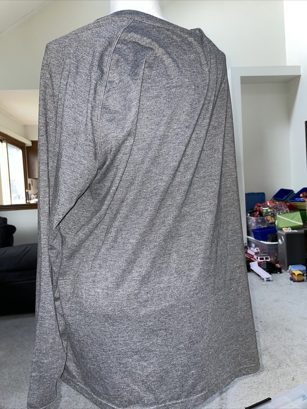 Athletic Performance Long Sleeve Gray Shirt Size XL 46 - 48 Free Shipping gallery