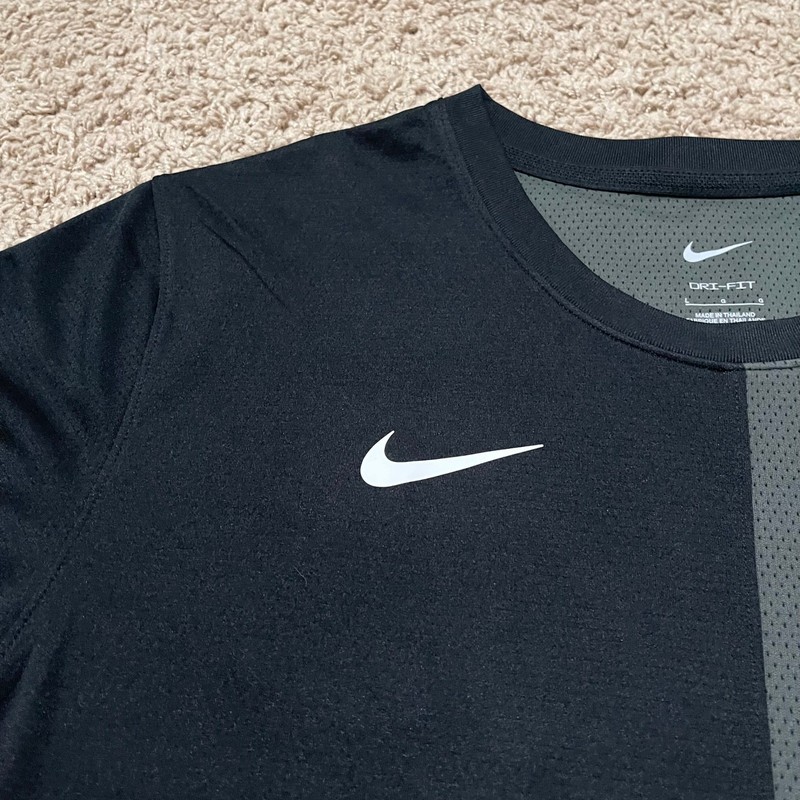 Nike Tigers Shirt Men Large Black Gray Snarling Tiger Training Top DriFit SAMPLE gallery