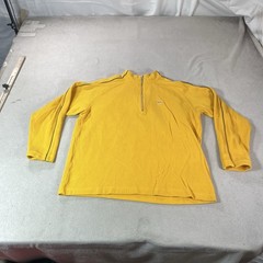 Nike Pullover Mens XL Yellow Quarter Zip 90s Thick Knit Long Sleeve Silver Label