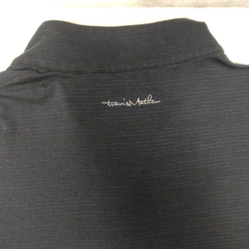 Travis Mathew Pullover Men XL Blue Golf 1/4 Zip Collared Stretch Jersey Pullover gallery