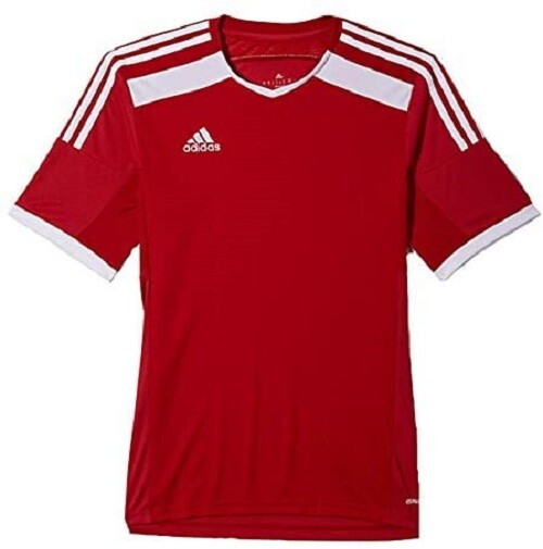 ADIDAS Men's REGI 14 JSY Red / White Jersey Adult Clima Cool NWT gallery