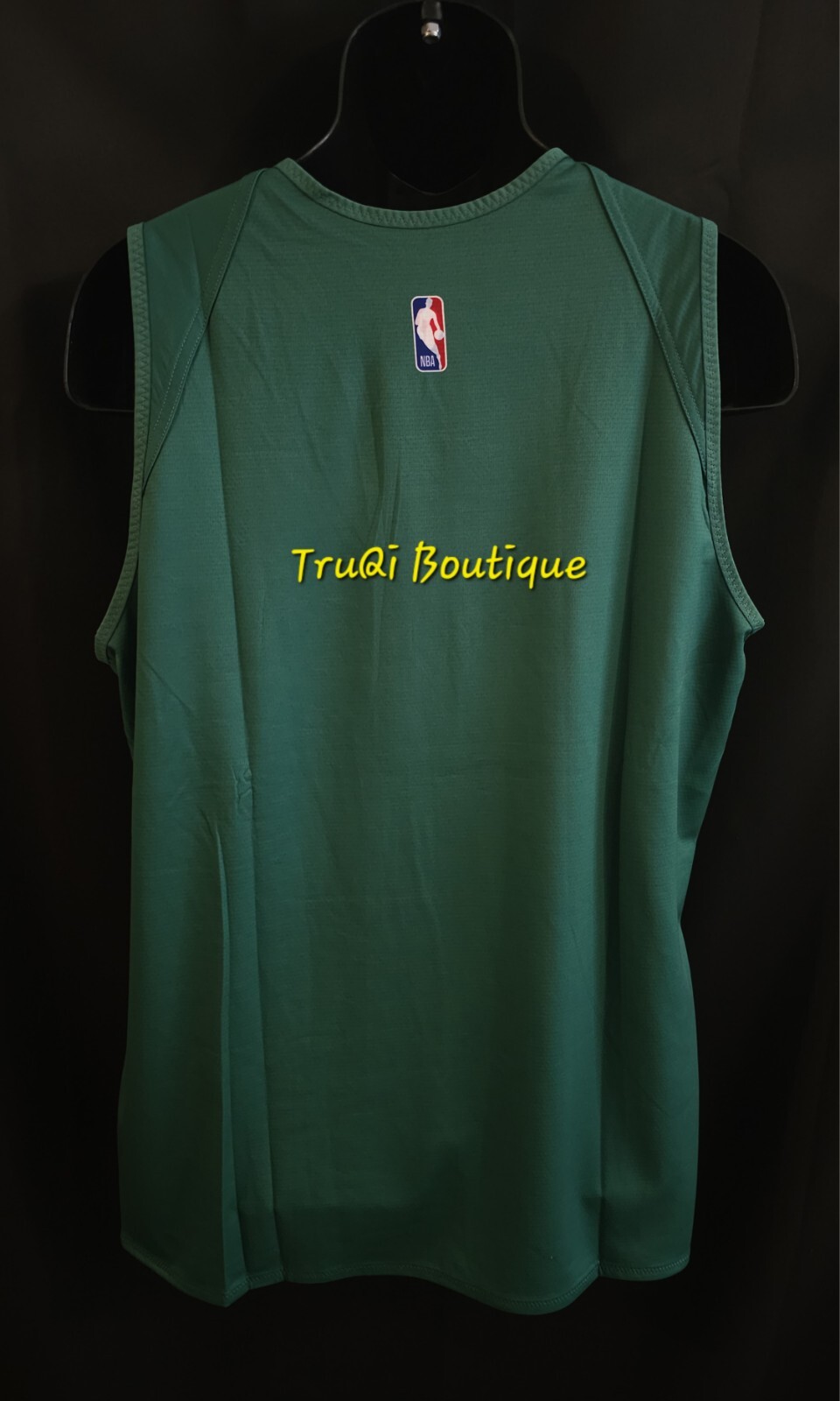Nike DRI FIT NBA Basketball Reversible Team Practice Jersey Green Gray LARGE gallery