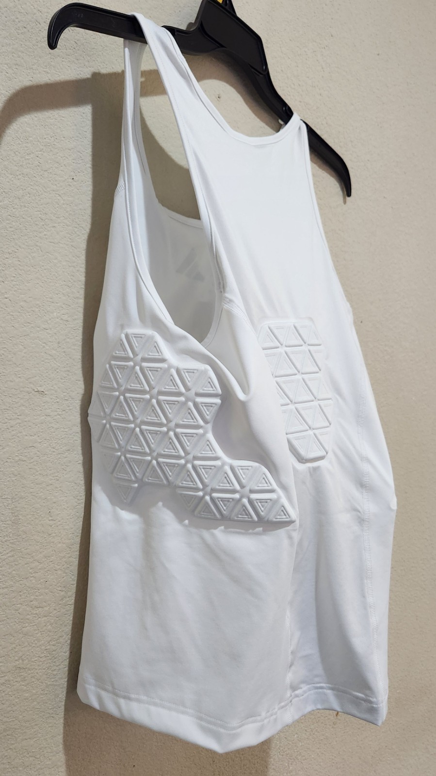 Adidas Padded Tank Top Men’s White Compression Sports Training Shirt L ST IM3593 gallery