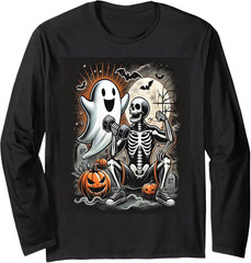 Halloween Fitness Gym Workout Funny Fall Design Unisex Long Sleeve Tshirt