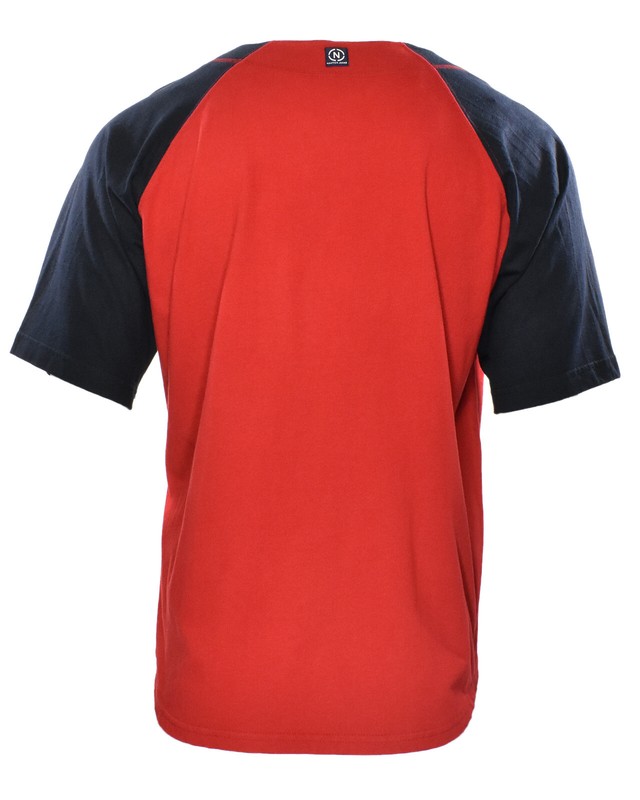 Vintage Nautica Jeans Co. 90's Designer Athletic Logo Spellout Baseball Jersey L gallery