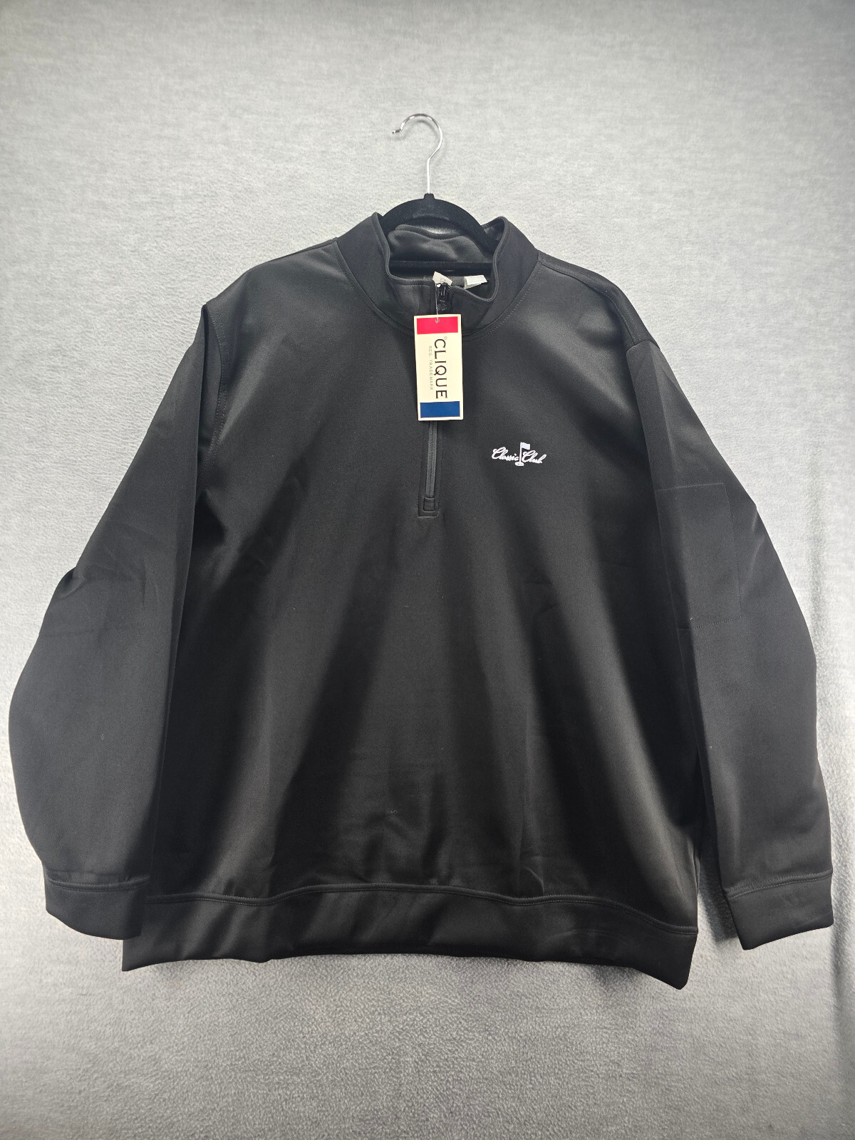 Clique Performance Half Zip Unisex Pullover Black Size 2XL gallery