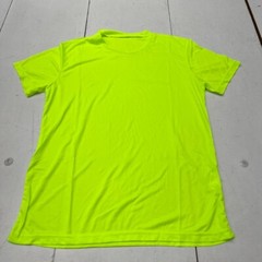 Neon Yellow Athletic Light-Weight Short Sleeve T-Shirt Mens Size Small