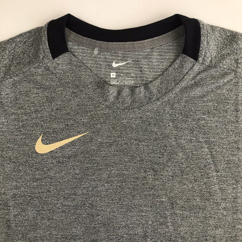 NIKE Men’s Training Football LS Player Gray/Black Top CI4546 SZ M gallery