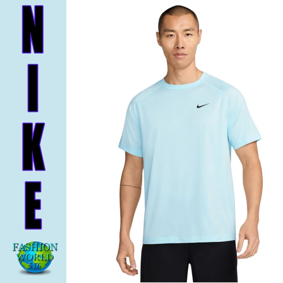 Nike Ready Men's Dri-FIT Short-Sleeve Fitness Top Size 2XL DV9815-474 Blue gallery