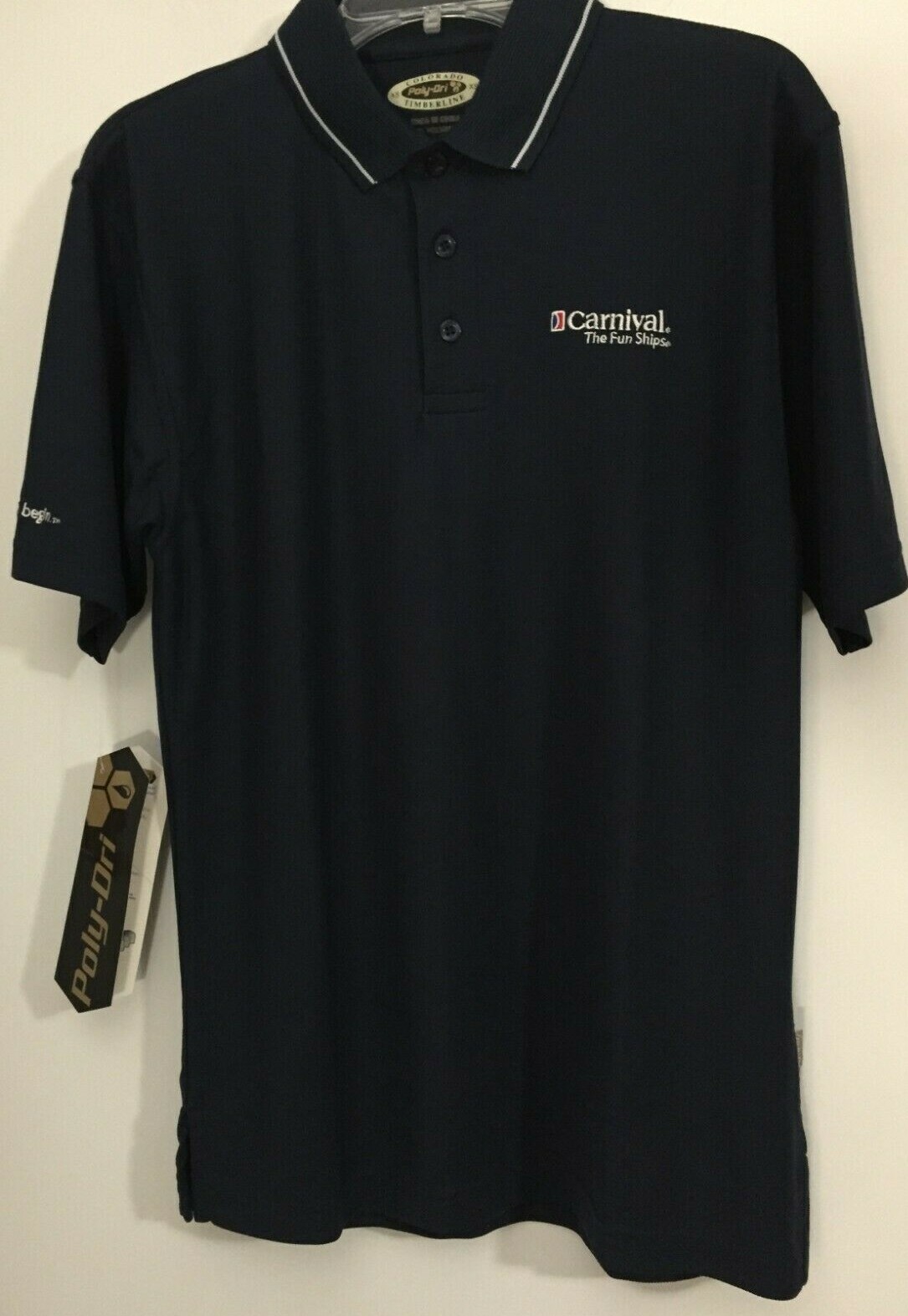 Colorado Timberline MEN'S Poly DRY BLUE Polo/Golf Shirt Carnival Cruise-SIZE XS gallery