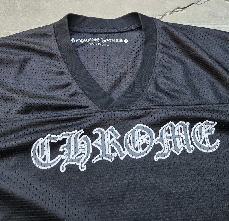 Chrome Hearts Mesh Warm Up Jersey in Black gallery