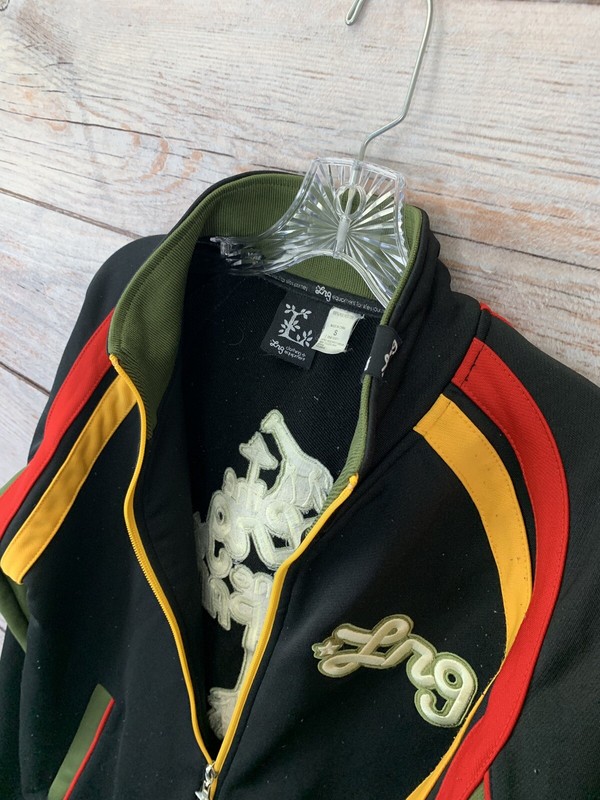 LNG Clothing and Equipment Mens S Jacket, EUC Black, Yellow, Red, Green gallery