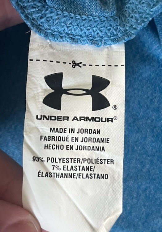 Under Armour Run Jacket 1/4 Zip Fitted AllSeasonGear Athletic Blue Mens Sz XL gallery