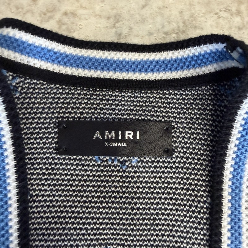 Authentic Amiri Paisley Bandana Print Cashmere Tank Top Size XS gallery