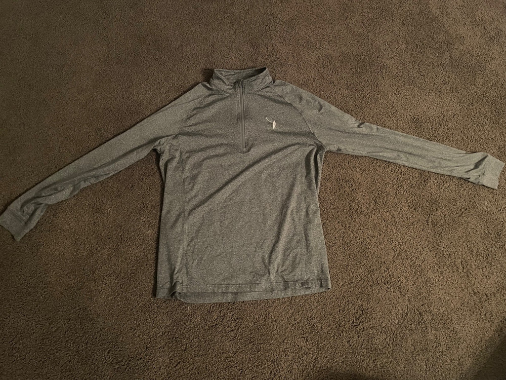 Levelwear Quarter Zip, Gray, Medium, No Laying Up