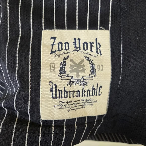 Vintage Y2k Zoo York Unbreakable Blue White Skater Tank Jersey Size Medium gallery