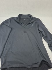 Under Armour UA Fleece 1/4 Zip Pullover Mens XL All Black 1357145