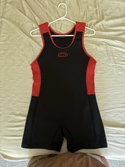 SBD Powerlifting Singlet Red/Black Size Large