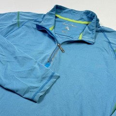 Tommy Bahama Pullover Mens XLT Big & Tall Blue Long Sleeve 1/4 Zip Performance