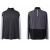 Xersion Mens Black Gray Color Block 1/4 Zip Long Sleeve Athlet Pullover Shirt XL gallery